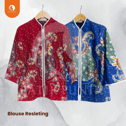 Blouse Resleting Bunga Sepatu