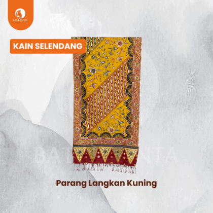 Kain Selendang Parang Langkan Kuning