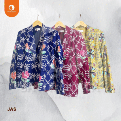 Jas Wanita Bunga Kelapa & Bunga Sepatu